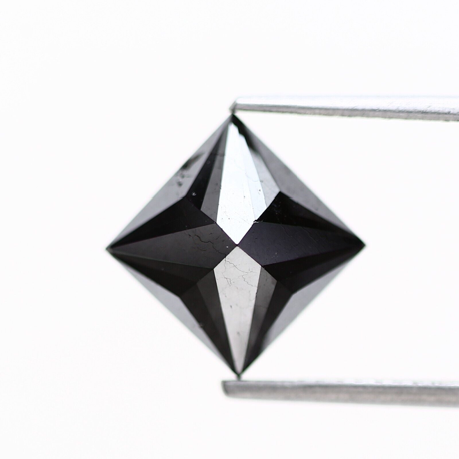 3.10 ct Princess Cut Black Loose Diamond for Ring